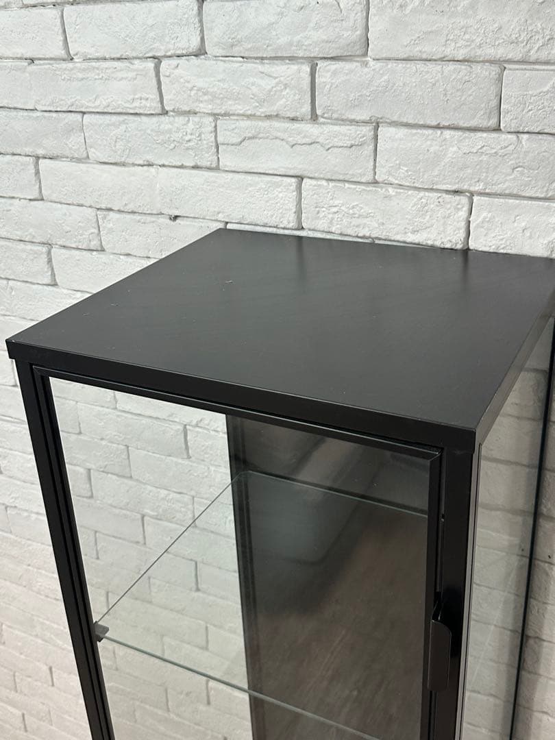 ②【東京都内23区配送無料】イケア　ガラス　コレクション　ケース　キャビネット