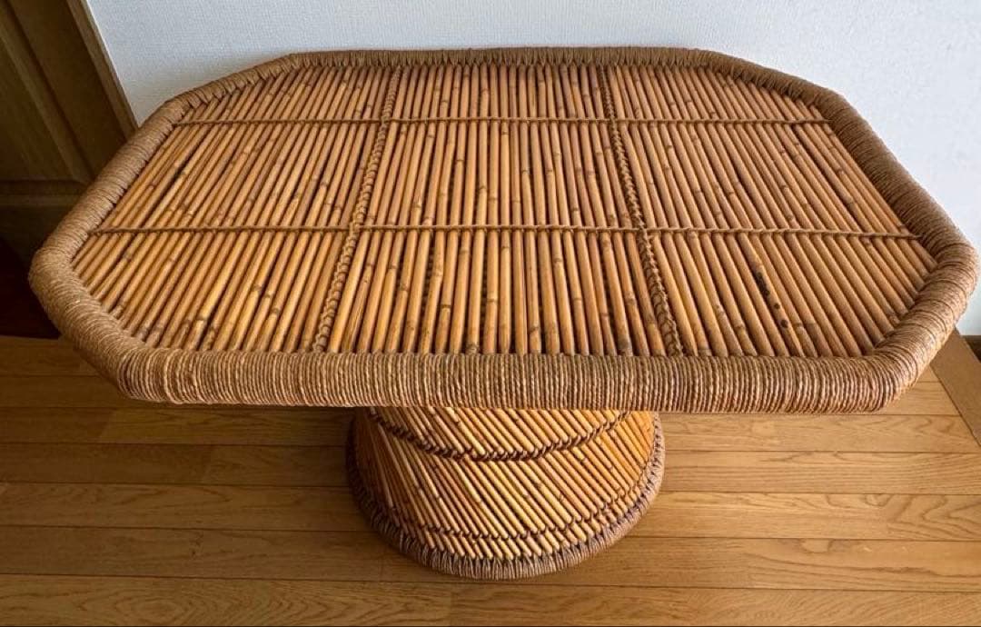 希少激レア！　ラタンテーブル　アンティーク