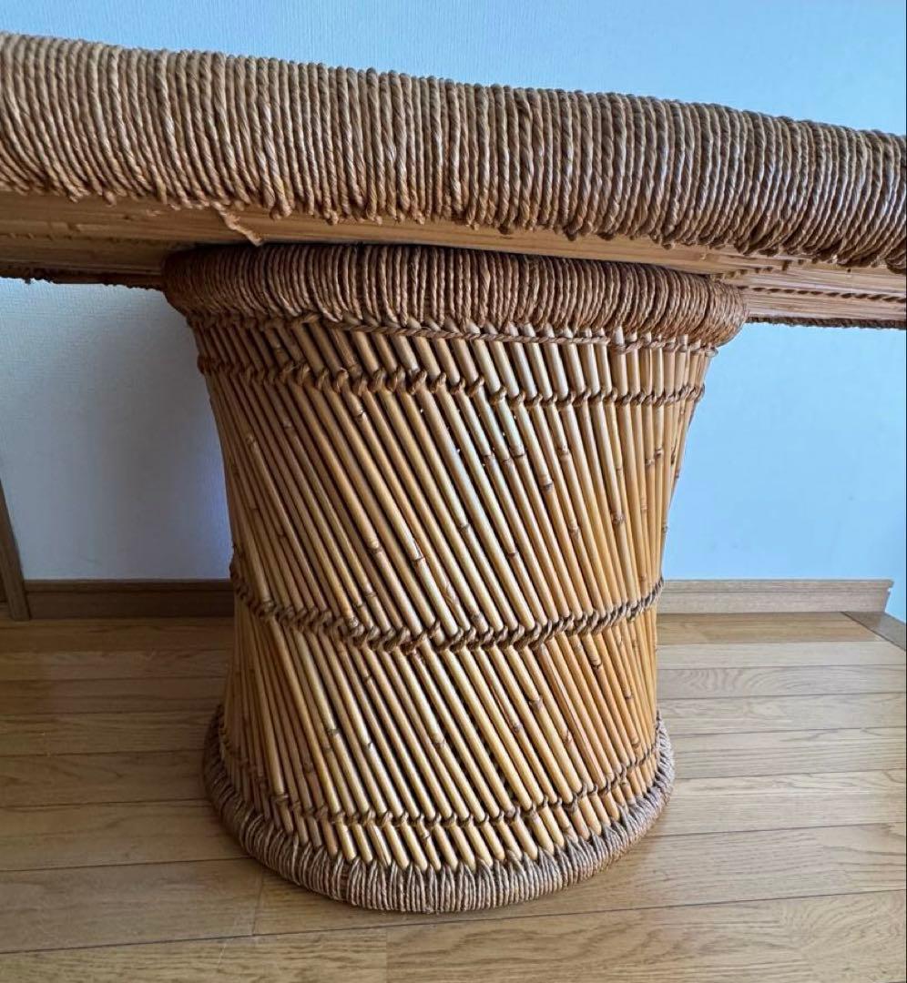 希少激レア！　ラタンテーブル　アンティーク