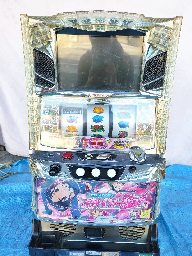 【パチスロ実機】スカイガールズ 「ジャンク品」「電源不良」「修理前提」