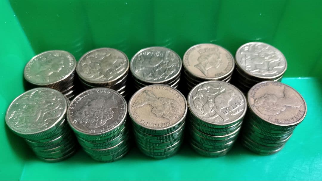 ★専用★　外国貨幣　オーストラリア1ドル　100枚　100AUD