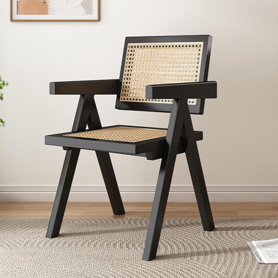 ラタンチェア チェア 椅子 イス ラタン オレンジ 籐編みチェア 肘無し