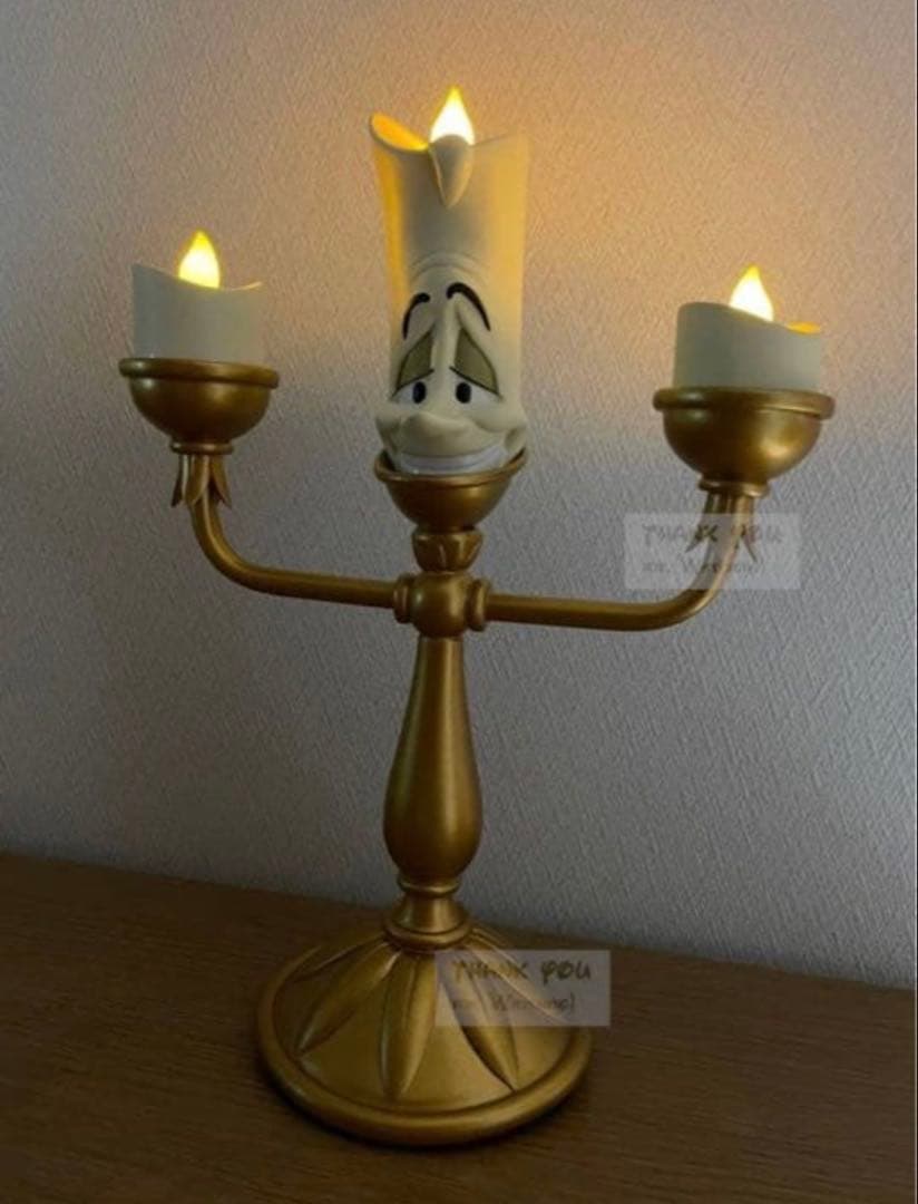 美女と野獣ルミエールledライトアップフィギュアランタン