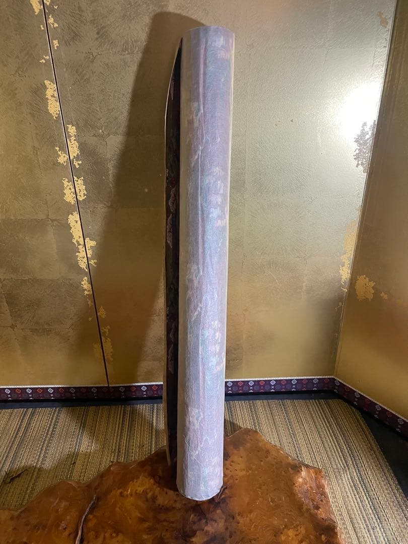 希少 表装用裂地 金襴《平安源氏物語》 裏打済　生地反物金襴七条袈裟