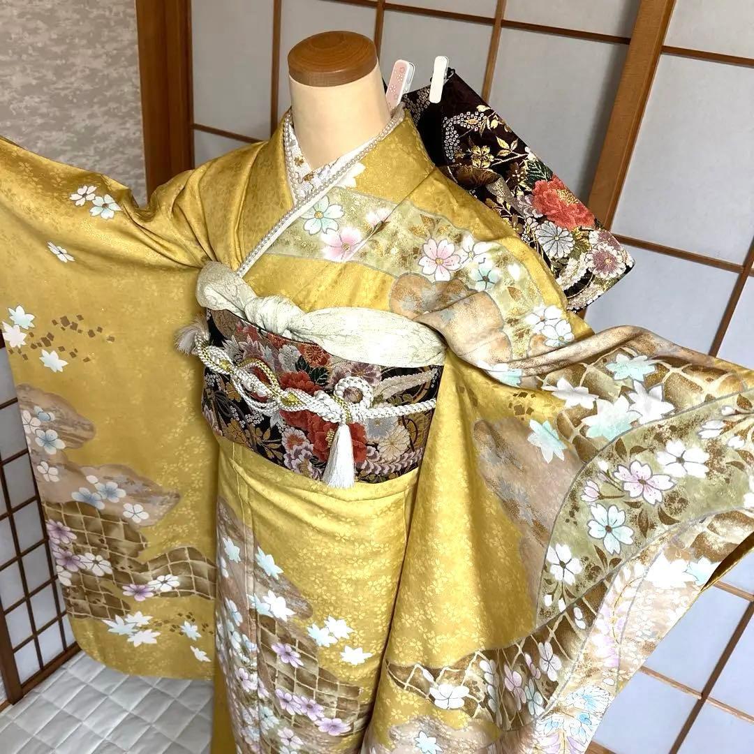 麗らかな春の風　振袖フルセット　成人式前撮り謝恩会
