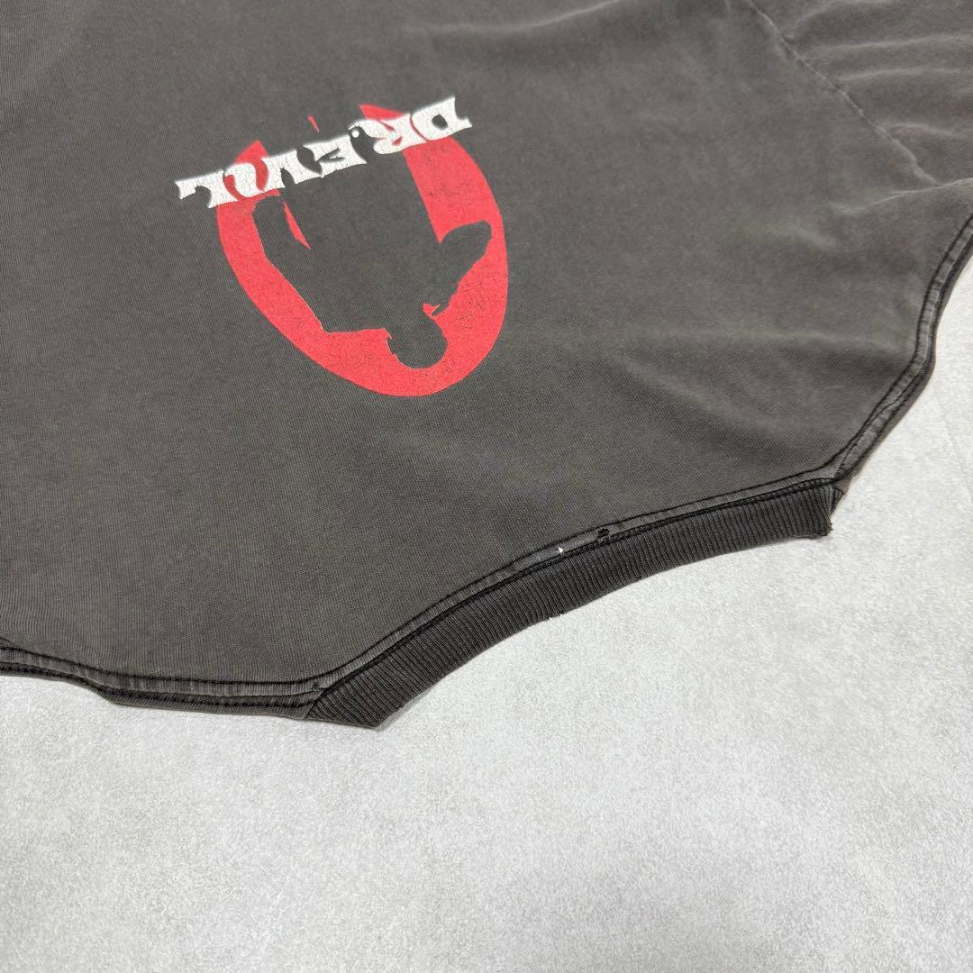 古着 90s DR. EVIL 山田蓮着用 半袖 シャツ ブラック 黒 ①