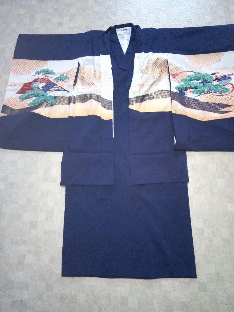 【七五三男の子5歳用】羽織ワンタッチ袴セット