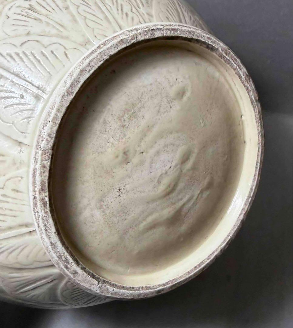 中国 定窯写　草花図水注　f2251108