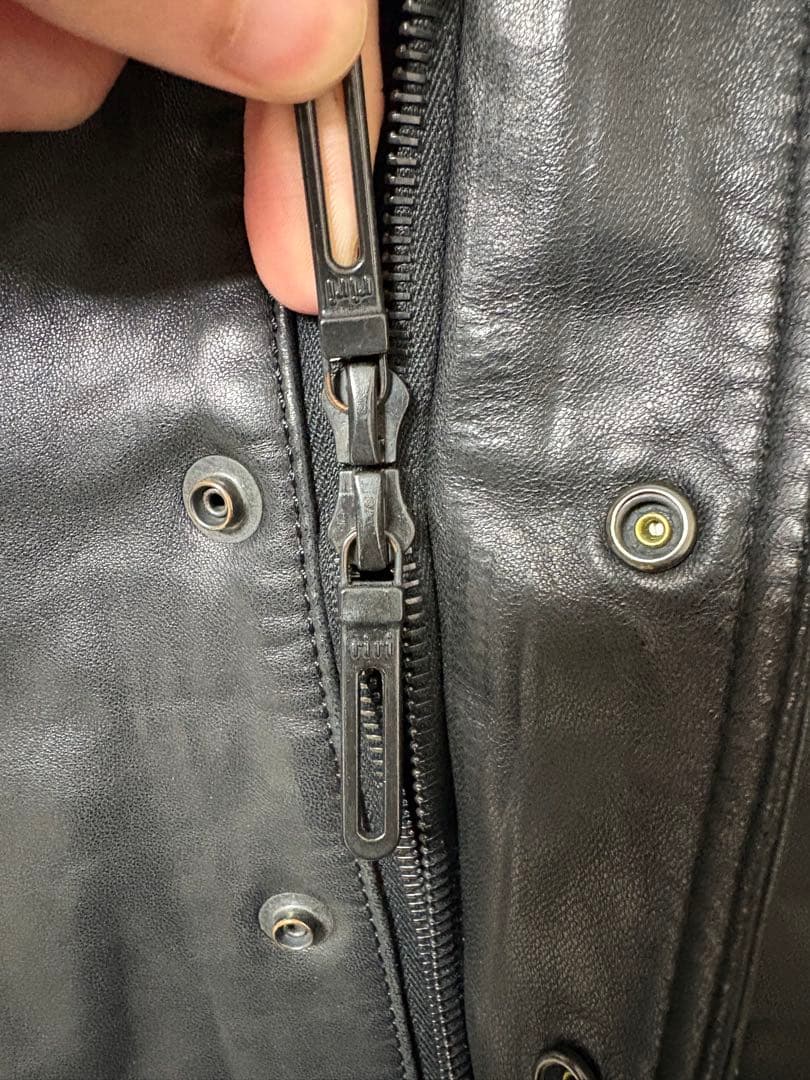 襟ファー シングルライダース