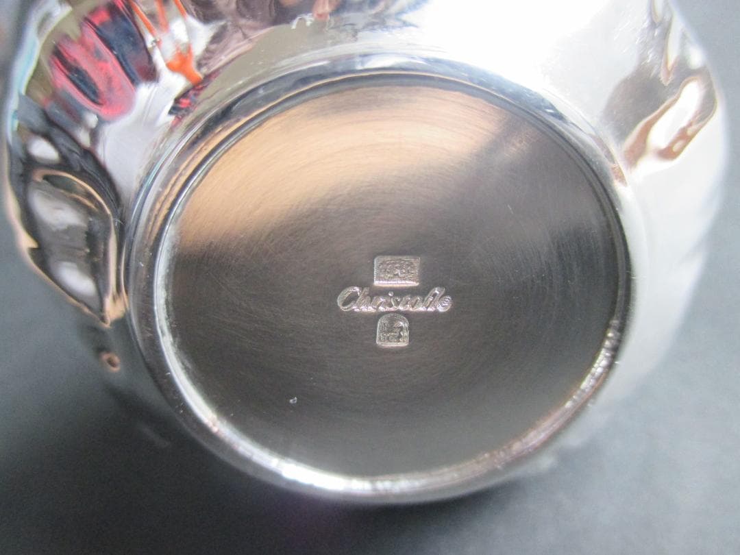 極美品☆仏蘭西高級銀器クリストフルシルバー銀P　花瓶　フラワーベース　オニオン