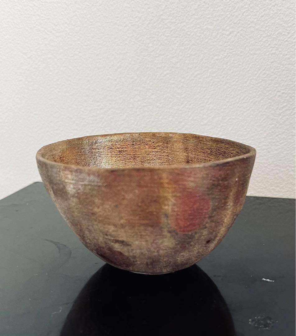 藤平寧　旅茶碗　小服茶碗　茶箱　茶籠　銀彩　ドット柄　ヴィンテージ　茶道