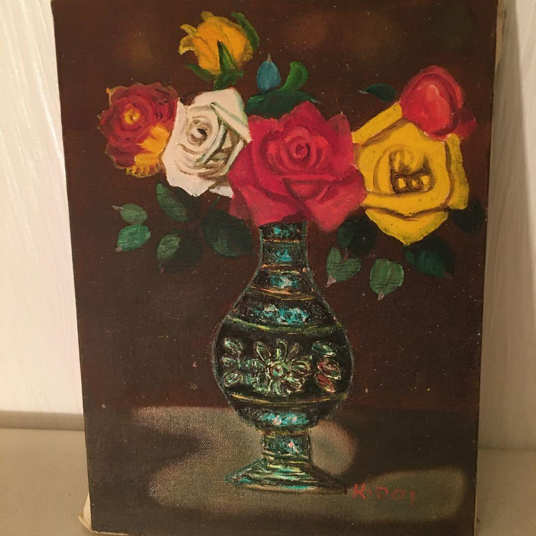 油絵手描き4号カンバス