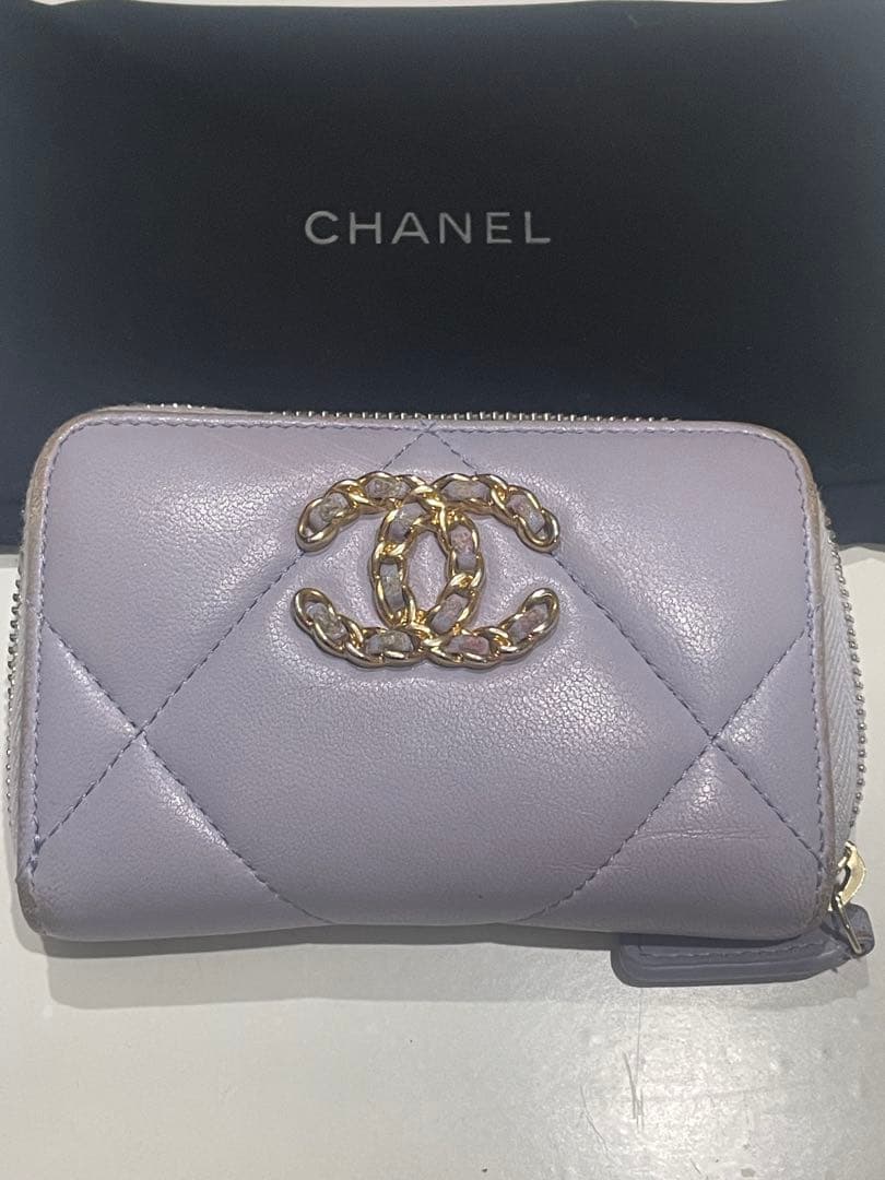 CHANEL 薄紫 ケース　カードケース