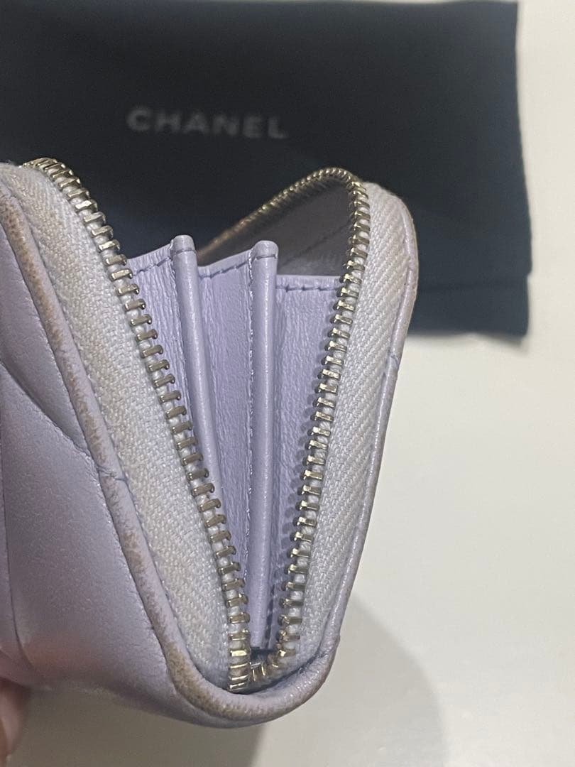 CHANEL 薄紫 ケース　カードケース