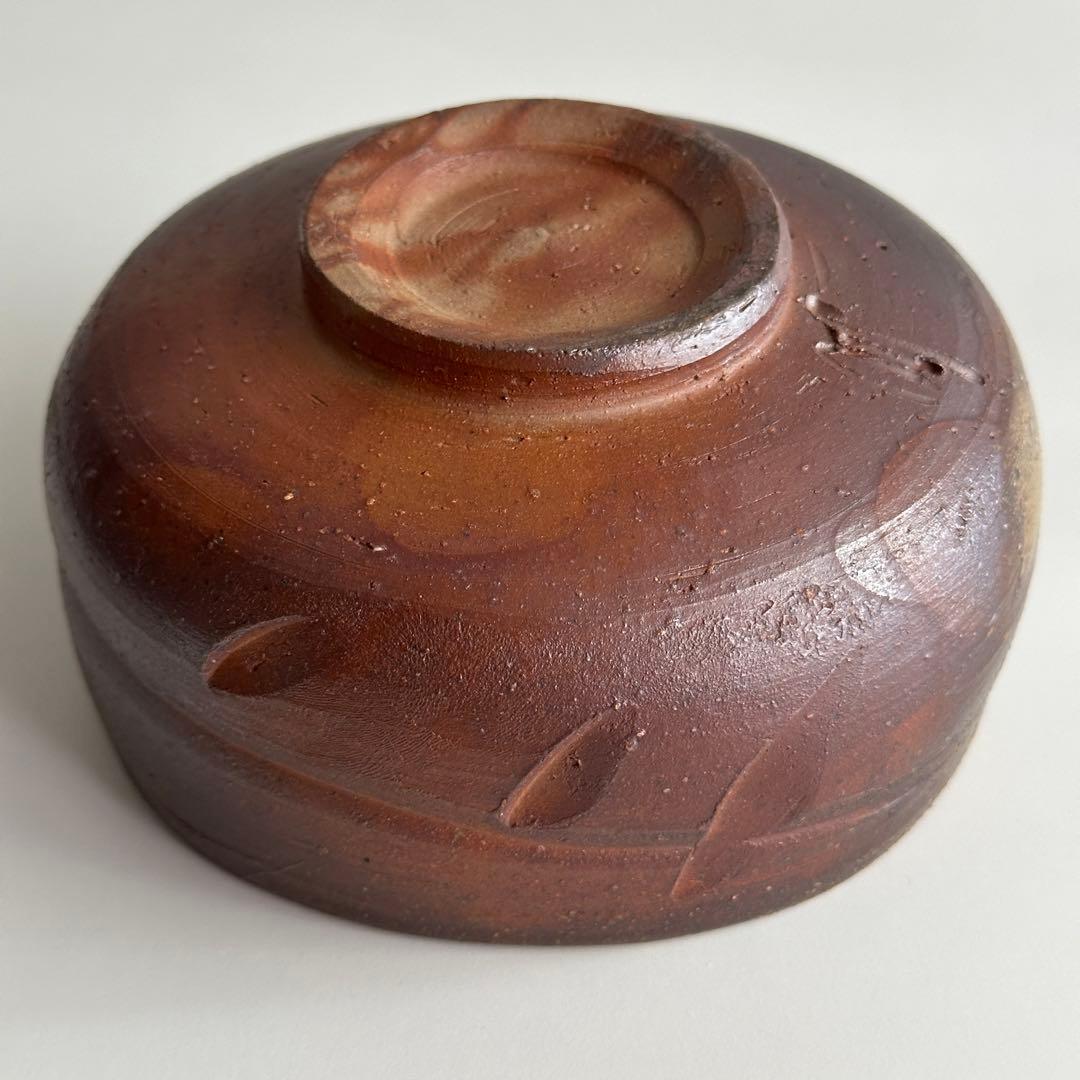 鈴木勝詞 備前 茶器 緋襷 牡丹餅 茶碗 共箱