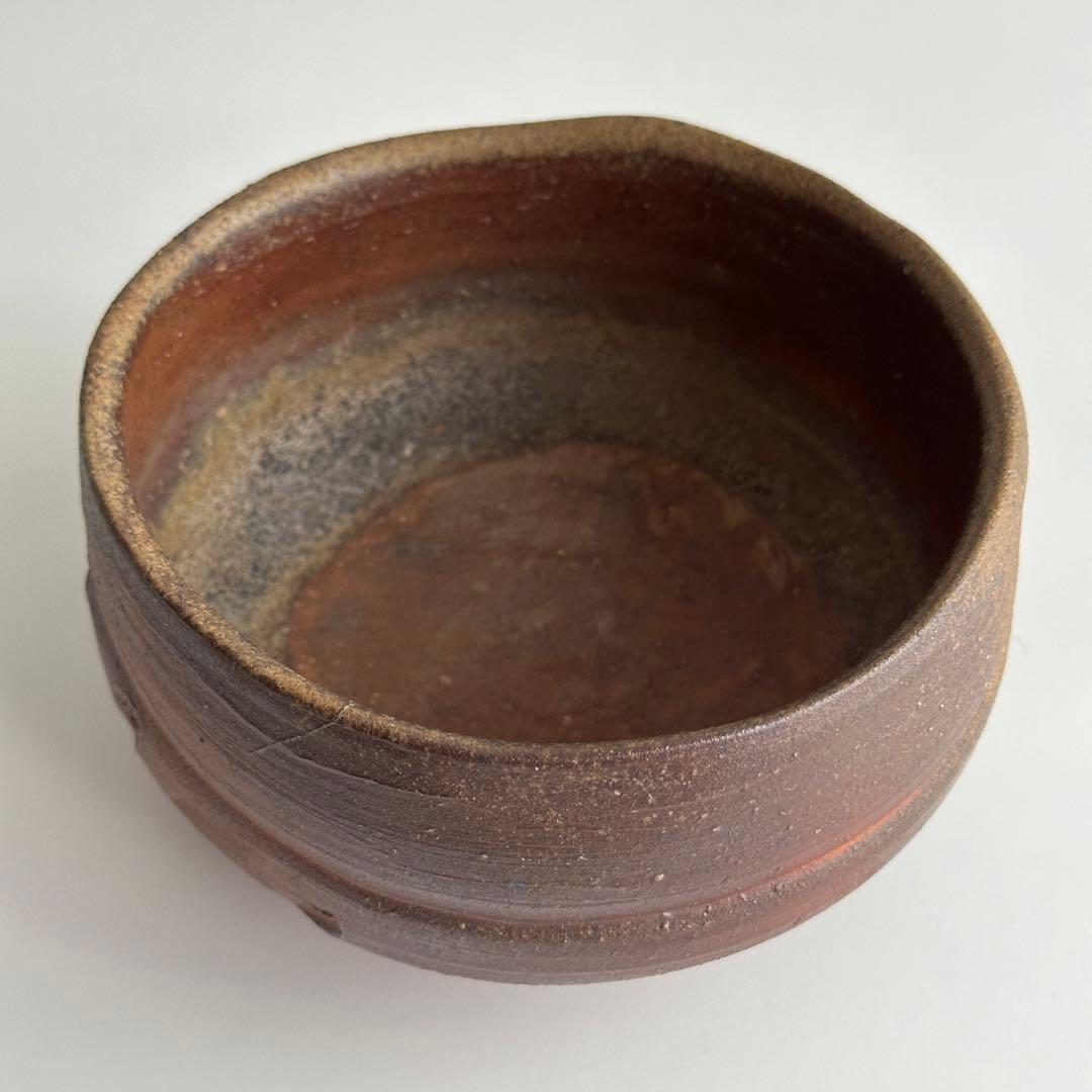 鈴木勝詞 備前 茶器 緋襷 牡丹餅 茶碗 共箱