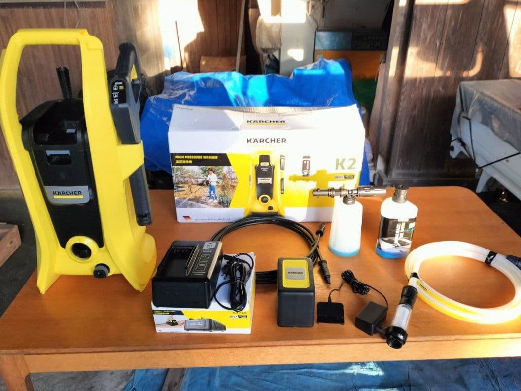 ケルヒャーK2 高圧洗浄機 36V/5.0Ahコードレスバッテリーセット+α