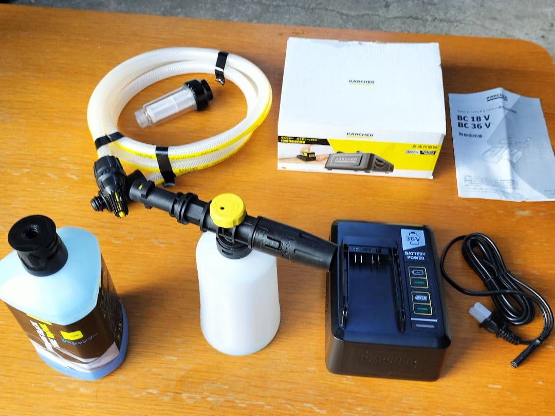 ケルヒャーK2 高圧洗浄機 36V/5.0Ahコードレスバッテリーセット+α