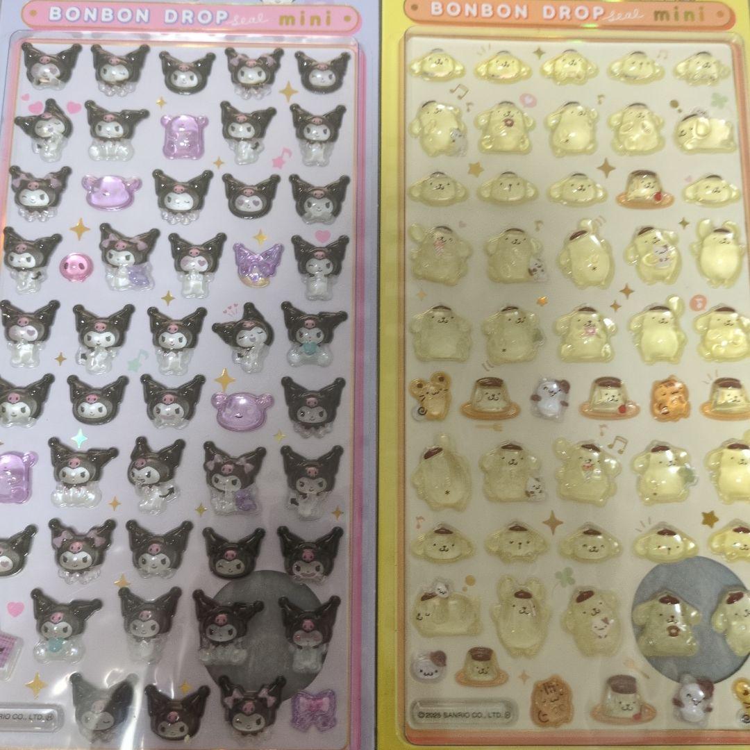 【正規品】サンリオ　ボンボンドロップシール　ミニ　8枚セット　コンビニ払い不可