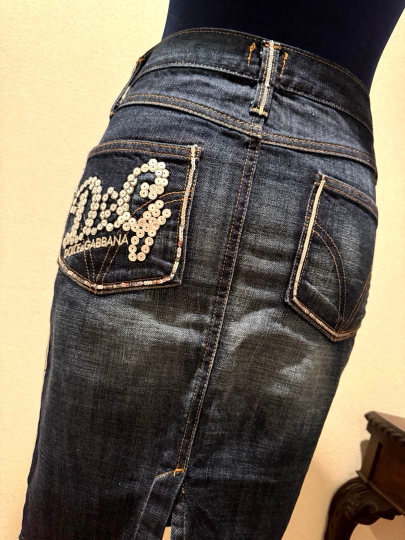 DOLCE＆GABBANA D&G 38/24 デニムスカート✨