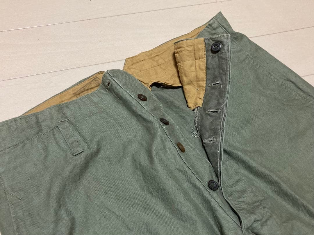 実物　日本海軍　第三種軍装　ズボン　上海衣糧廠