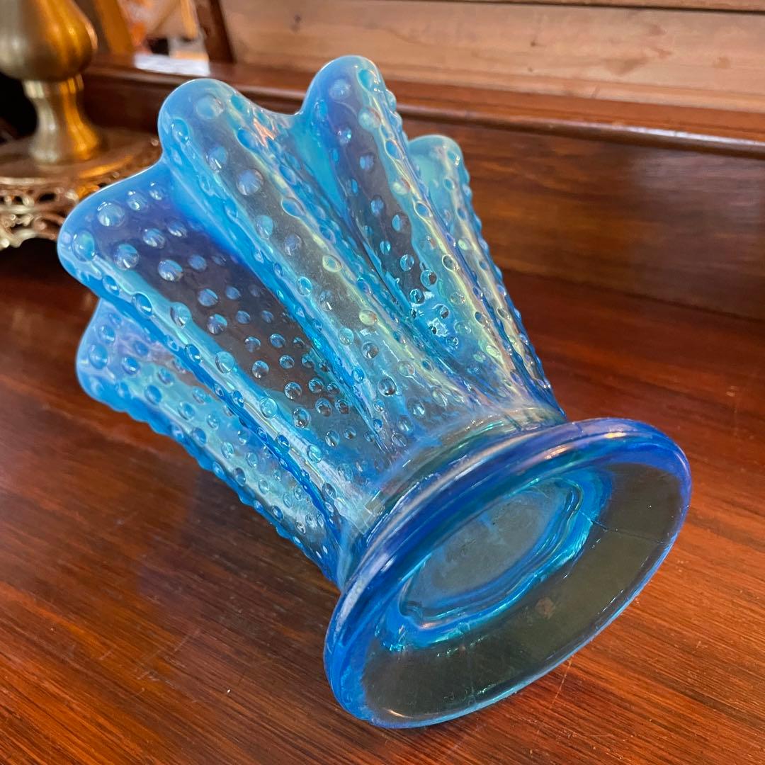 貴重！オールドフェントン fenton アートガラス花瓶 アンティーク アメリカ