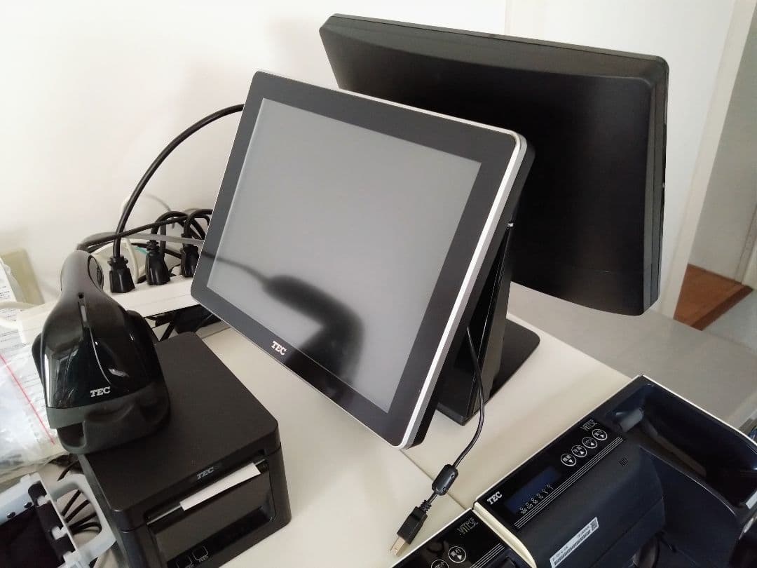 【中古】東芝TEC POSレジ 飲食店向セルフ会計システム 一式 美品