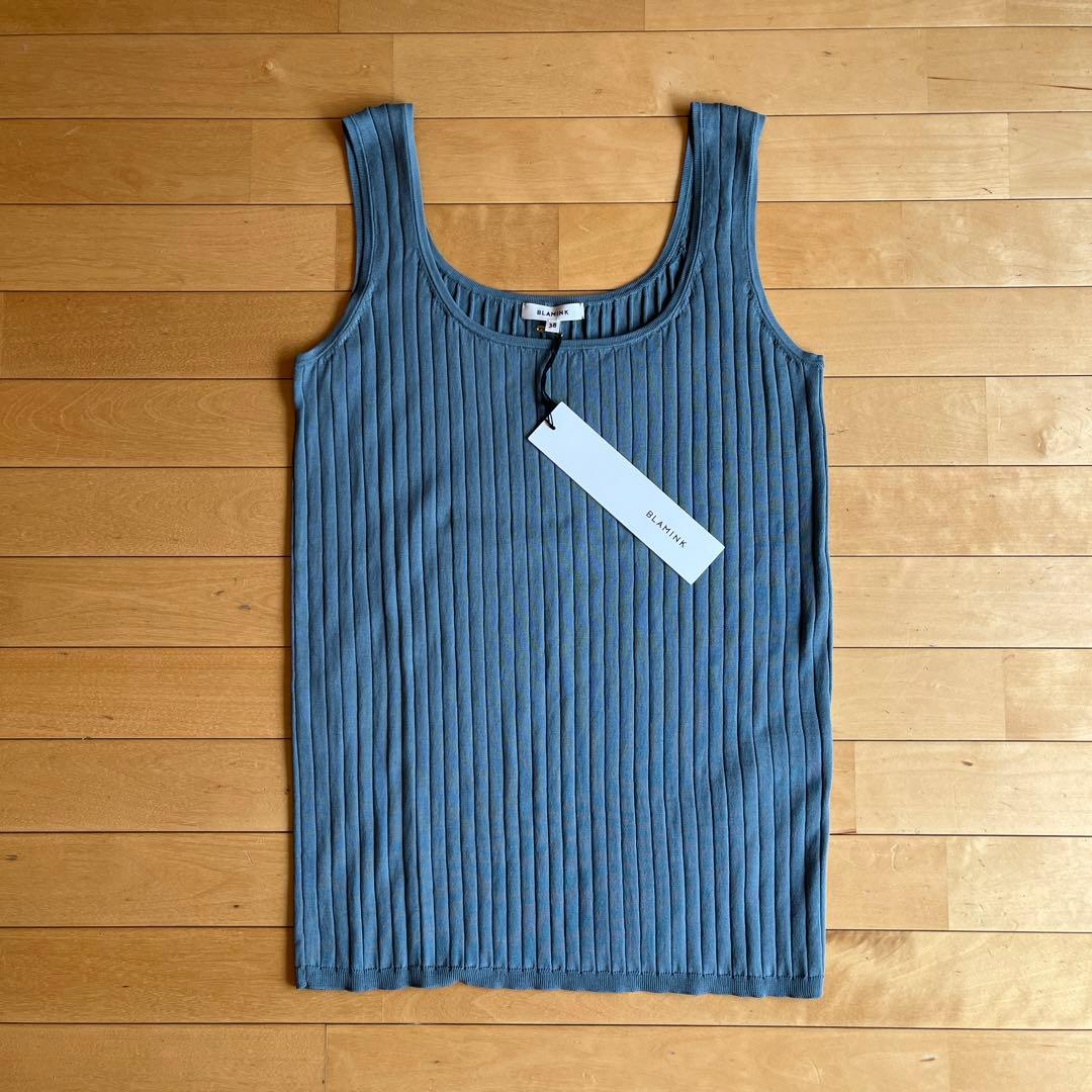 のんた BLAMINK 新品タグ有 コットン リブ タンクトップ