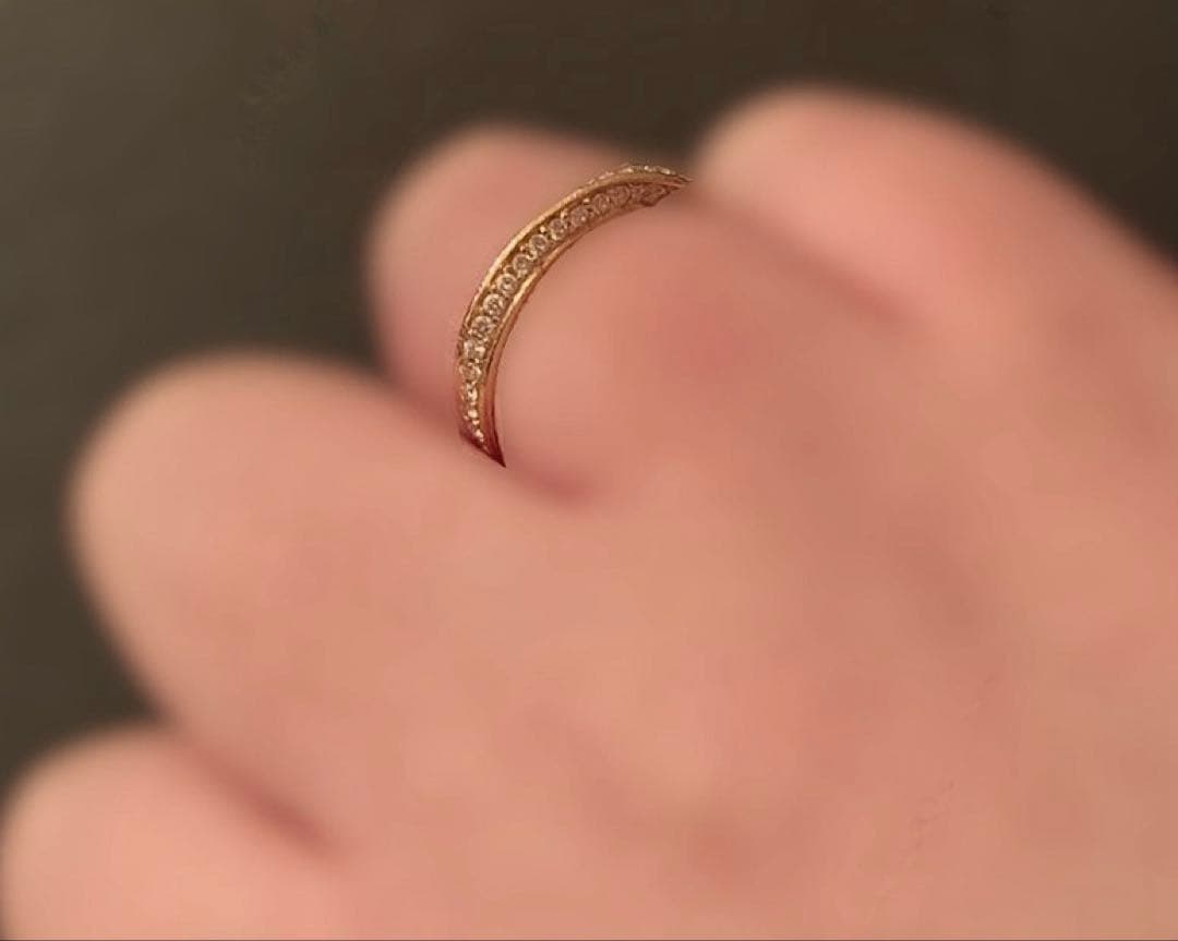 スタージュエリー　フォーエバーループ　フルダイヤモンド　K18イエローゴールド