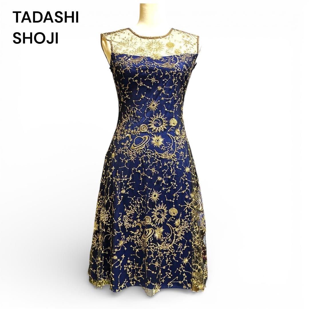 【美品】タダシショージ　TADASHI SHOJI カクテルドレス　Mサイズ
