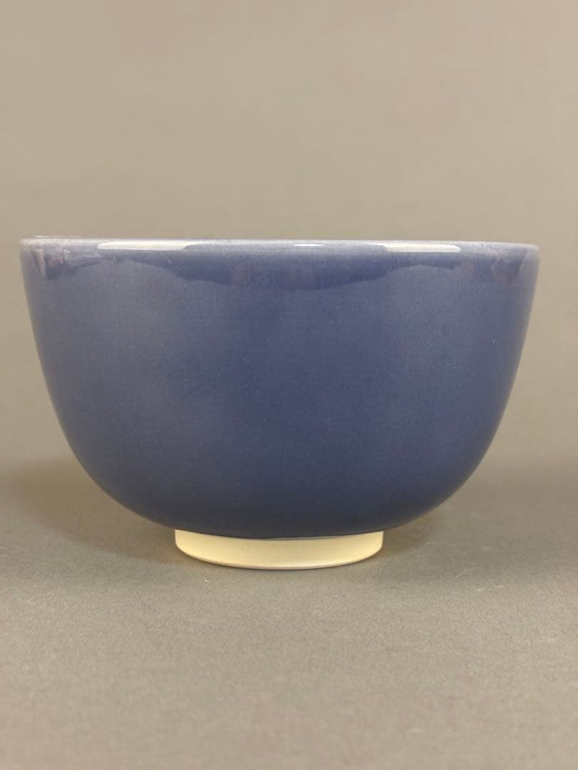 中村翠嵐　紺紫交趾菊桐　茶碗　抹茶碗　茶道具