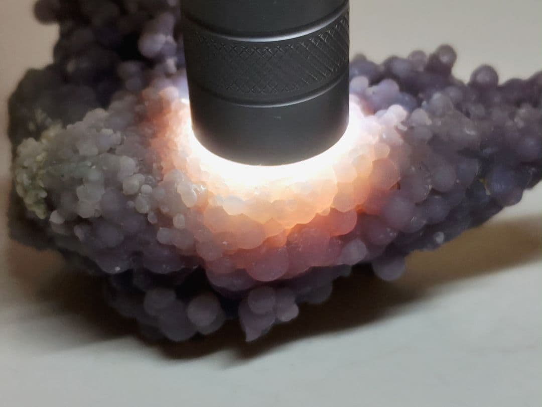 N-18 グレープアゲート 180g グレープカルセドニー 原石 自然石 鉱物