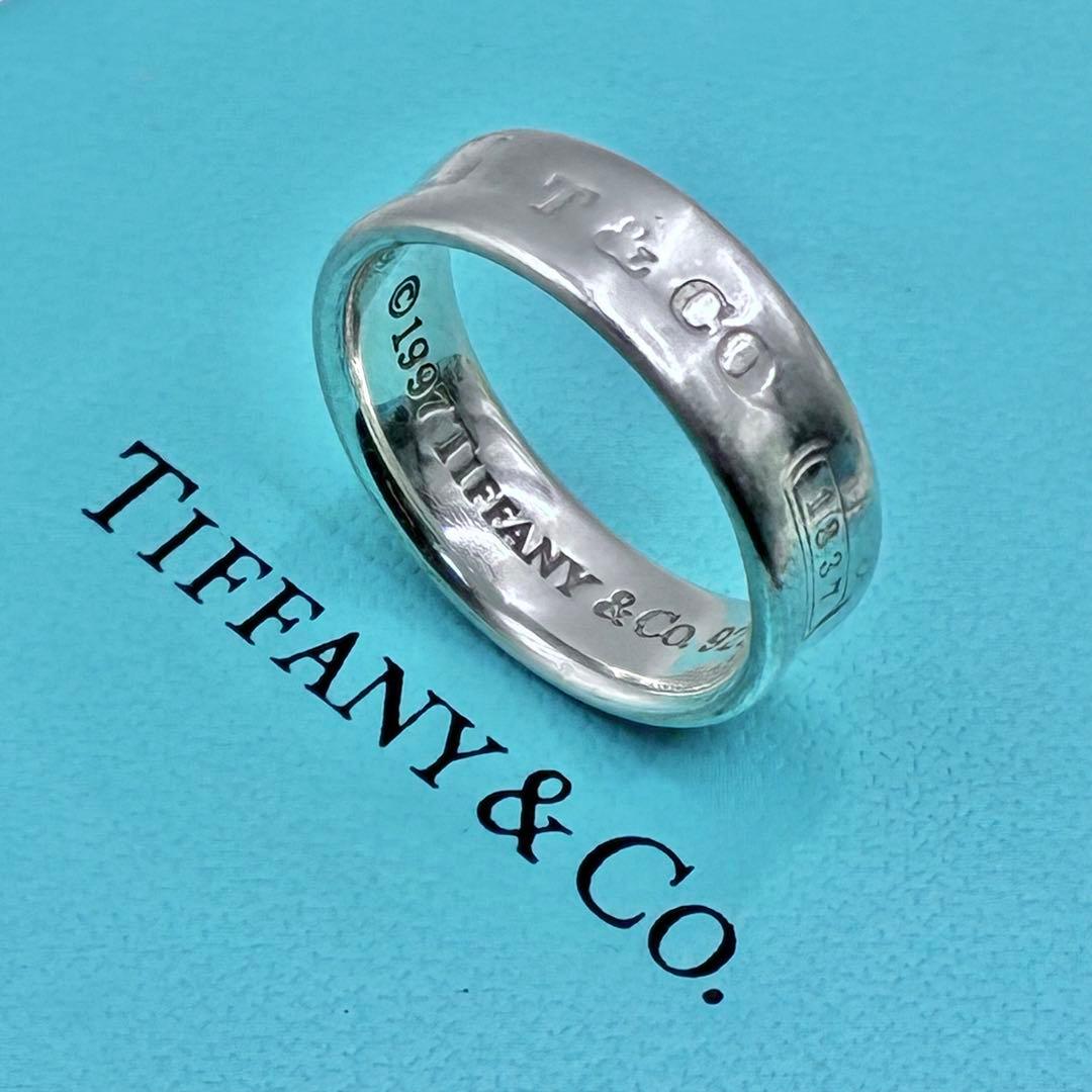 【大きいサイズ】ティファニー ナローリング 21号 シルバー メンズ 希少