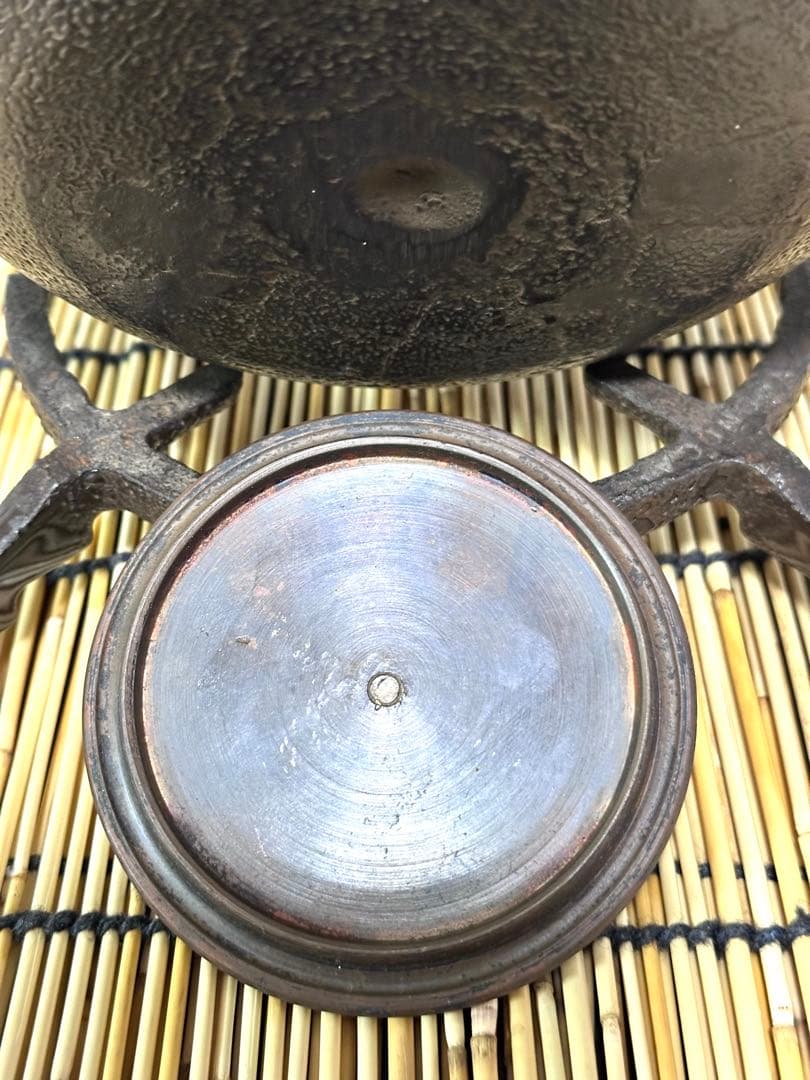 新品　敬典工房正寿堂山正造銀粒象嵌鉉銀口斑紫銅蓋１２型人間国宝　高橋 敬典作