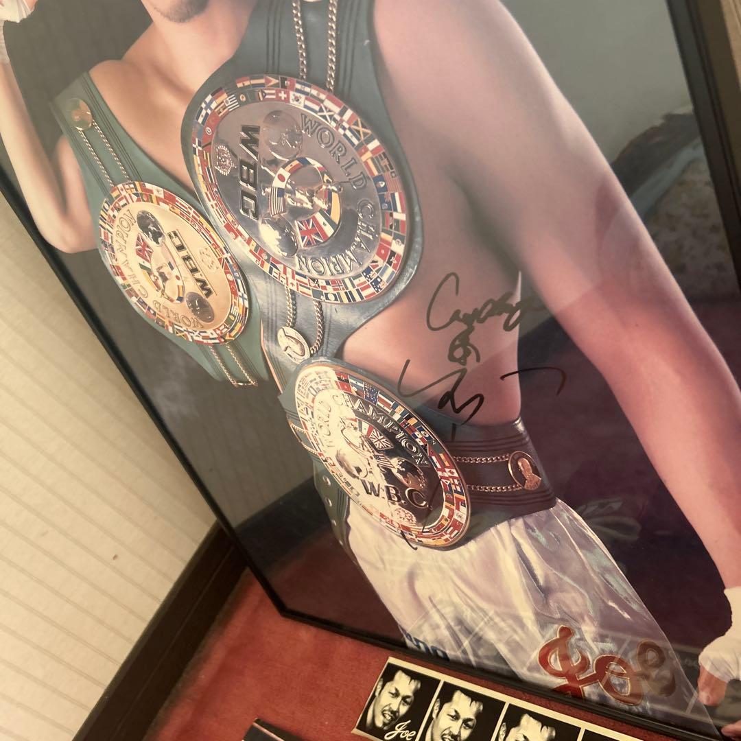 辰吉丈一郎　サイン入り　ポスター　グローブ