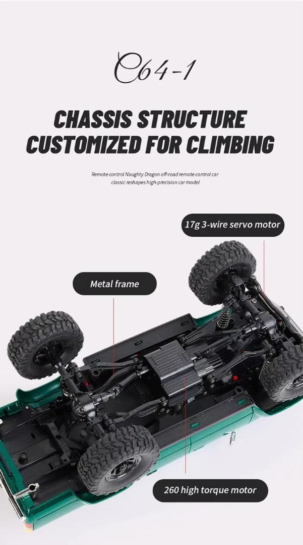 【新品・海外限定カラー】WPL ラジコンカー C64-1 Hilux