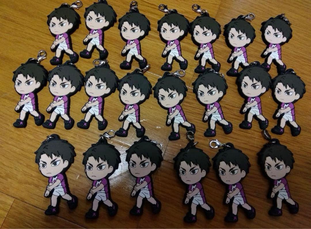 牛島若利 ラバーストラップ3種71個セット