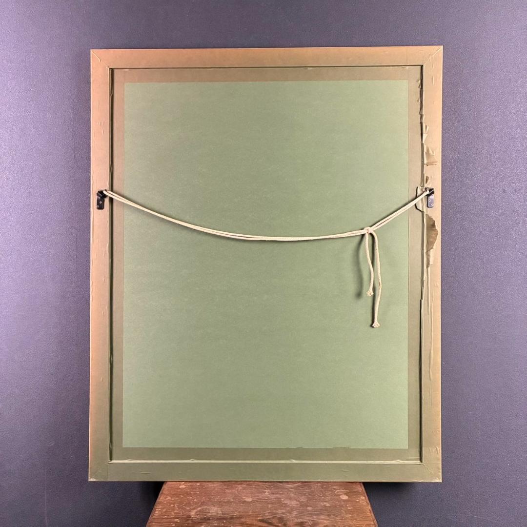 ピエール・ボンコンパン「テーブルクロスの静物」リトグラフ 大作 直筆サイン入り