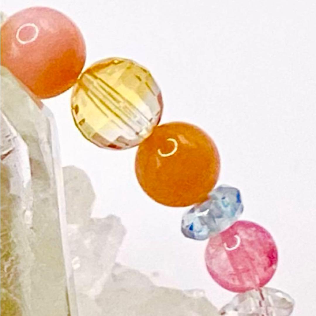 天然石★ブレスレット ストロベリークォーツ ♪ 359