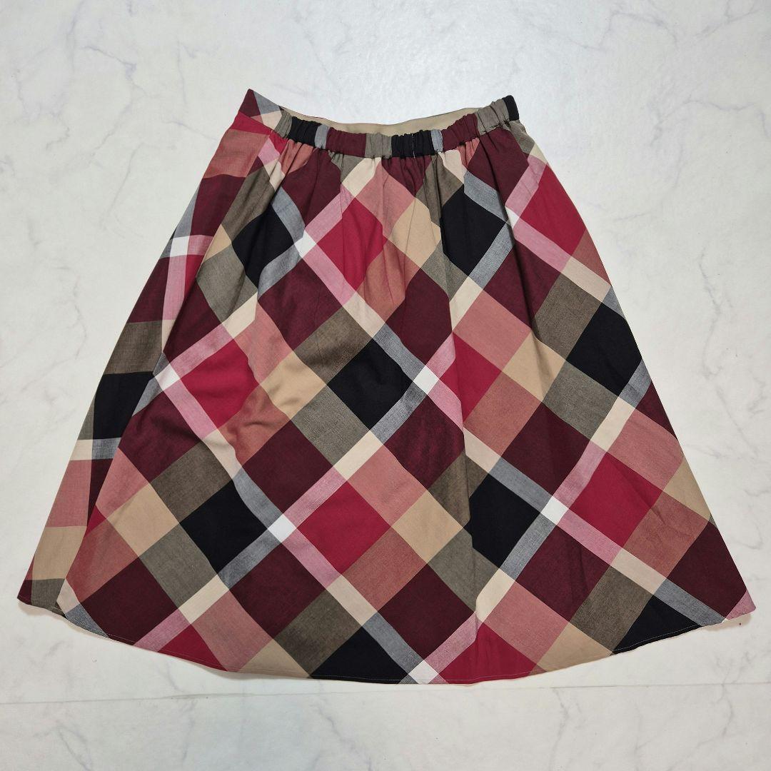 【タグ付き】BLUE LABELCRESTBRIDGEクリアソフトツイルスカート