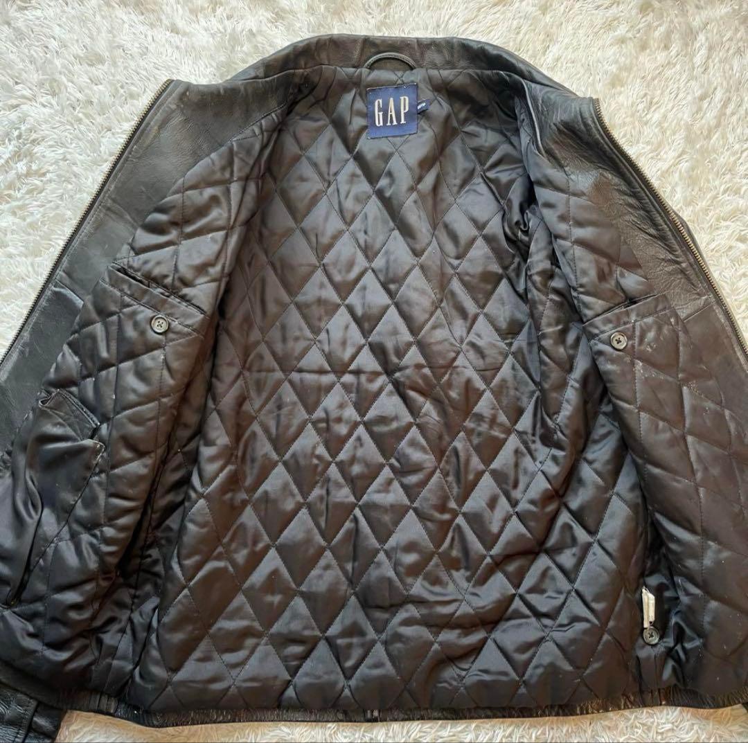00’s archive old gap leather jacket