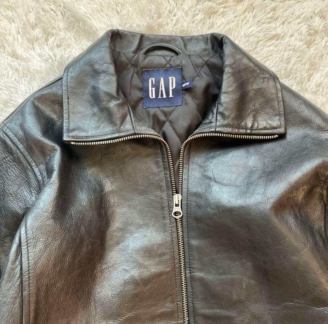 00’s archive old gap leather jacket