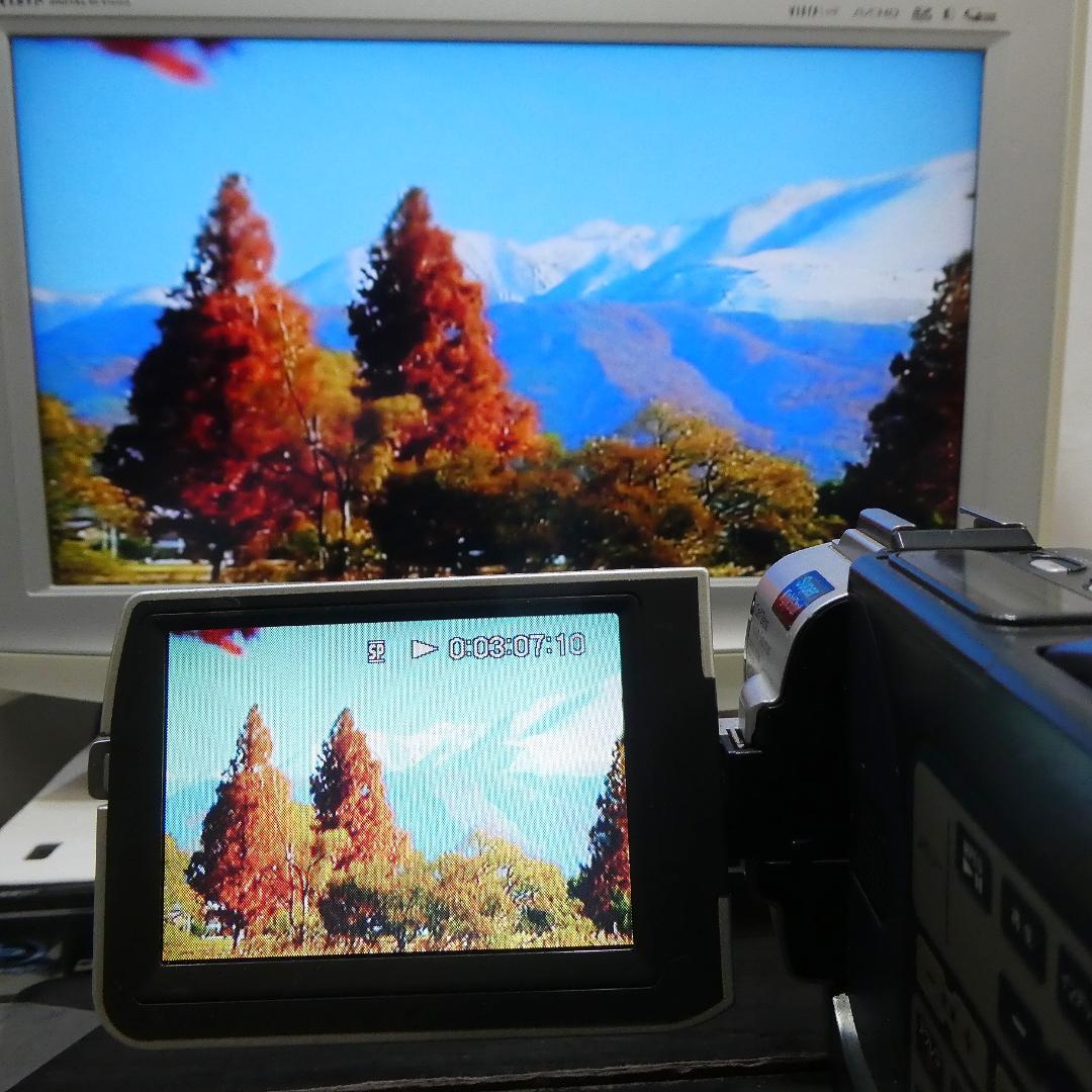 動作品ソニー DCR-TRV7 MiniDVビデオカメラ　DVDダビングに最適