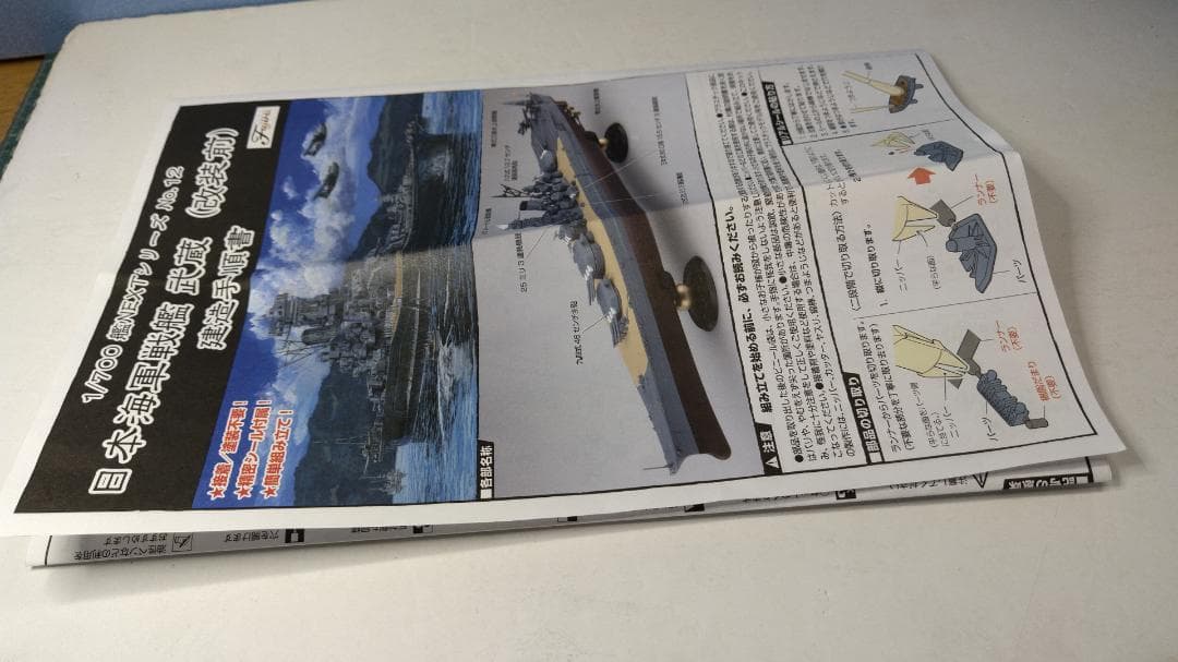 1/700 艦NEXT 日本海軍 戦艦・武蔵（改装前・完成品）、搭載機 2機