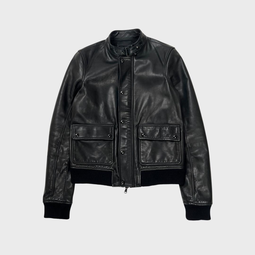 ジャケット・アウター DIESEL BLACK GOLD leather riders jacket