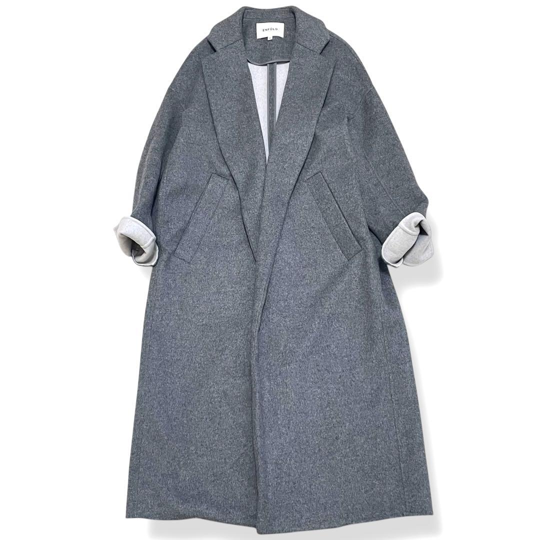 エンフォルド ENFOLD トップリバーチェスターコート ロング 36 S相当