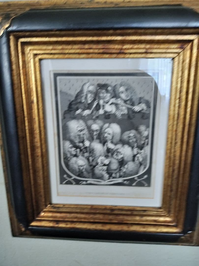 イギリスアンティークホガースの版画