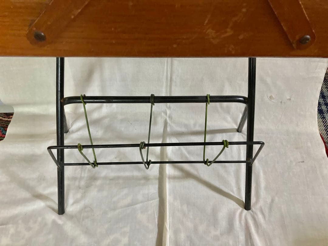 ビンテージ木製ケ-ス&本スタンド(開閉蓋式)