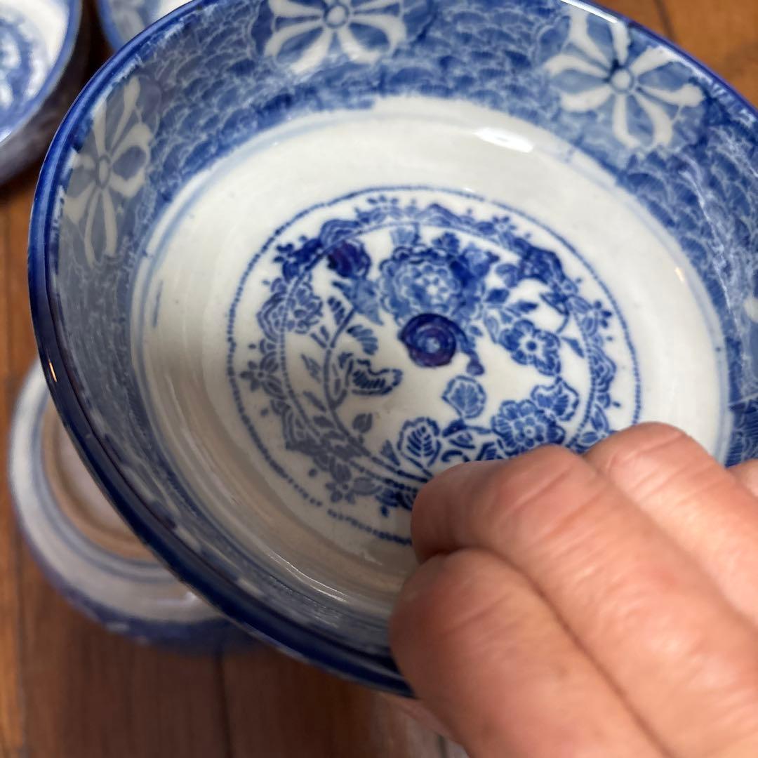 明治　印判の大きめなます皿（鉢）　骨董のある暮らし