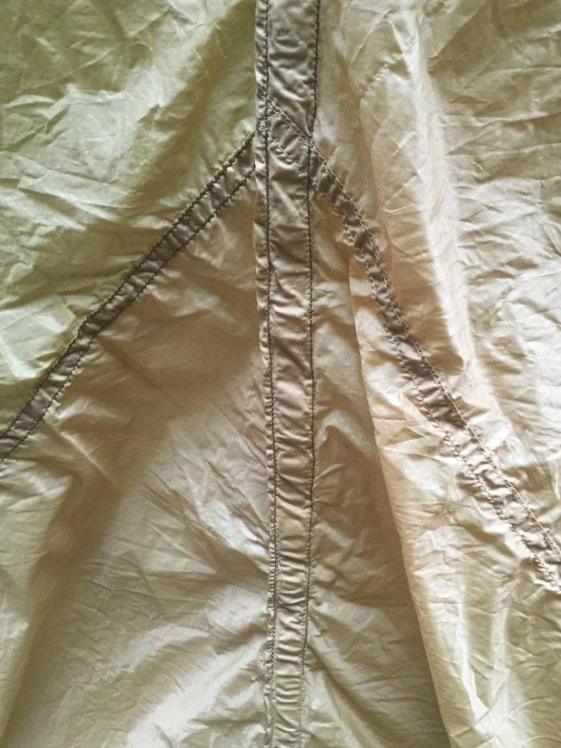 襤褸 ヴィンテージ生地 自衛隊放出品 パラシュート 薄いマスタード/イエロー